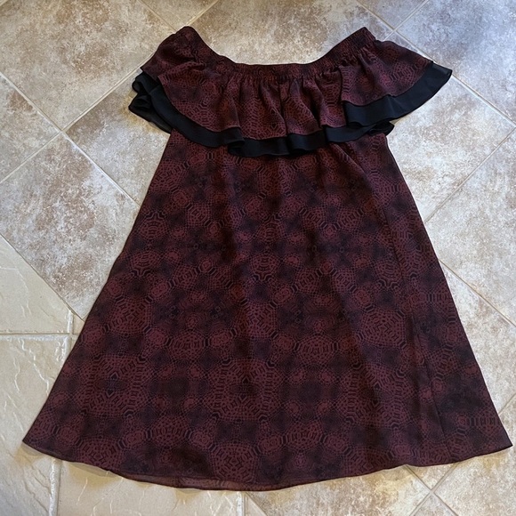 🆕 Sam Edelman off shoulder snake print knee length pullover shift dress … - Picture 4 of 10